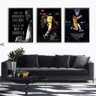 Conjunto de telas de pintura de parede LeBron James NBA 3 painéis Conjunto de telas de pintura de parede LeBron James NBA 3 painéis