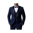 Conjunto De Terno Masculino Fashionável De 3 Peças, Jaqueta, Colete E Calças, Alta Qualidade Para