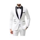 Conjunto De Terno Slim Fit Masculino De 2 Peças Com Botão Único Para Casamento E Negócios