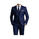Conjunto De Terno Slim Fit Preto Para Homens, Elegante Para Casamentos E Ocasiões Formais Conjunto De Terno Slim Fit Preto Para Homens, Elegante Para Casamentos E Ocasiões Formais