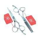 Conjunto De Tesouras De Cabeleireiro Profissional De 6 Polegadas, Tesouras De Corte E Desbaste Para