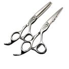 Conjunto de tesouras de cabeleireiro Silver Professional Barber Cu Conjunto de tesouras de cabeleireiro Silver Professional Barber Cu