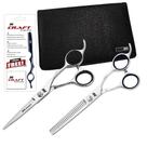 Conjunto de Tesouras para Cabeleireiro JW Shears 14,6 cm Prata e Preto