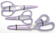 Conjunto de tesouras serrilhadas KAI 4,5", 6", 8" Lavanda