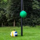 Conjunto de Tetherball Miveda com poste ajustável de 3,5 m e 2 bolas Conjunto de Tetherball Miveda com poste ajustável de 3,5 m e 2 bolas