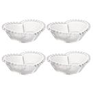 Conjunto De Tigelas Bowl Para Petiscos Com Formato Coração 4 Unidades