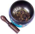 Conjunto de Tigelas Cantantes Tibetanas Himalayan Bazaar - Bronze 3" com Acessórios