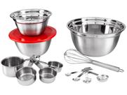 Conjunto de Tigelas com Medidor Inox Brinox