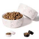 Conjunto de tigelas de cerâmica para cães HB Design Co. para cães pequenos, 2 xícaras