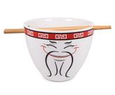 Conjunto de tigelas de macarrão Ramen Boom Trendz Bowl Bop Food Man Chew