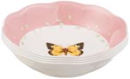 Conjunto de tigelas de sobremesa Lenox Butterfly Meadow de 4 peças de porcelana Conjunto de tigelas de sobremesa Lenox Butterfly Meadow de 4 peças de porcelana