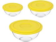 Conjunto de Tigelas de Vidro 3 Peças Marinex