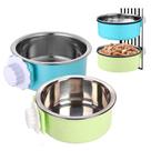 Conjunto de tigelas para alimentos para animais de estimação Tfwadmx Crate Dog Cat Stainless Steel x2