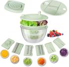 Conjunto de tigelas para cortador de vegetais Salad Spinner 12 em 1