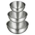 Conjunto de Tigelas para Mistura Gronivex 3 Peças em Aço Inoxidável 6003000 ml
