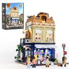 Conjunto de tijolos de construção FUNWHOLE Gelato Store com LED 1948 unidades Conjunto de tijolos de construção FUNWHOLE Gelato Store com LED 1948 unidades