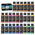 Conjunto de tinta acrílica ARTME Metallic 24 cores para garrafas de 60 ml