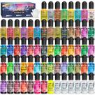 Conjunto de tinta alcoólica FansArriche 64 cores, 10 ml cada, para resina Conjunto de tinta alcoólica FansArriche 64 cores, 10 ml cada, para resina