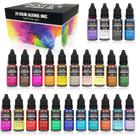 Conjunto de Tintas à Base de Álcool Pixiss 25 Cores Frascos de 15ml