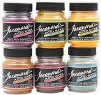 Conjunto de Tintas Ácidas Jacquard Neon 6 Cores em Frascos de 15ml