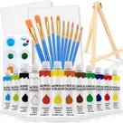 Conjunto de Tintas Acrílicas ESRICH 26 Peças 12 Cores 12ml Pincéis Conjunto de Tintas Acrílicas ESRICH 26 Peças 12 Cores 12ml Pincéis