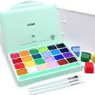 Conjunto de tintas ARTME HIMI 24 cores 30ml com paleta de pincéis