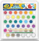 Conjunto de tintas Crayola Kids lavável 42 quilates com pincéis e armazenamento