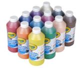 Conjunto de tintas Crayola lavável 12 cores 473 ml para crianças de 3 anos ou mais