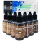 Conjunto de Tintas de Álcool GRAS Art Bundles Tons de Marrom 7 Peças Conjunto de Tintas de Álcool GRAS Art Bundles Tons de Marrom 7 Peças