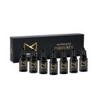 Conjunto de tintas de microblading Mellie 7 pigmentos de grau médico