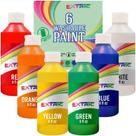 Conjunto de tintas EXTRIC lavável em 6 cores, 240 ml cada para crianças