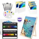 Conjunto de tintas Kit de pintura LEYEMO com 18 tintas acrílicas e pincéis