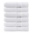 Conjunto de toalhas Bath LANE LINEN branco 100% algodão 6 peças