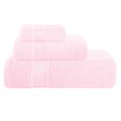 Conjunto de toalhas Belizzi Home Ultra Soft, pacote com 3, algodão, rosa Conjunto de toalhas Belizzi Home Ultra Soft, pacote com 3, algodão, rosa