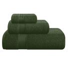 Conjunto de toalhas Belizzi Home Ultra Soft, pacote com 3 unidades, algodão verde oliva