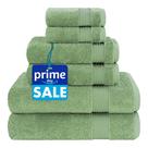 Conjunto de toalhas Cotton Paradise 6 peças 100% algodão verde turco Conjunto de toalhas Cotton Paradise 6 peças 100% algodão verde turco