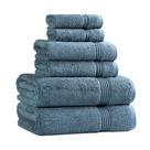 Conjunto de toalhas de algodão egípcio superior, 6 peças, safira Conjunto de toalhas de algodão egípcio superior, 6 peças, safira