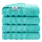 Conjunto de toalhas de banho American Soft Linen Luxury 4 peças 100% algodão