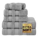 Conjunto de toalhas de banho American Soft Linen Salem 100% algodão 600GSM 6P
