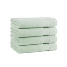 Conjunto de toalhas de banho Arkwright 100% algodão 600 GSM, pacote com 4 unidades, verde