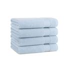 Conjunto de toalhas de banho Arkwright Misty Blue 100% algodão 600 GSM x4