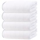 Conjunto de toalhas de banho Cosy Family Microfiber, pacote com 4 unidades, branco 70x140cm