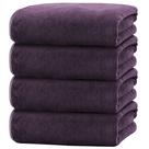 Conjunto de toalhas de banho Cosy Family Microfiber, pacote com 4 unidades, roxo