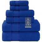 Conjunto de toalhas de banho COZYART Royal Blue 6 peças 100% algodão turco
