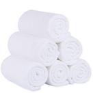Conjunto de toalhas de banho de microfibra JML (pacote com 6, 70x140cm) branco