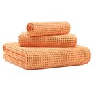 Conjunto de toalhas de banho de microfibra Waffle MICROFI de 3 peças