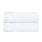 Conjunto de toalhas de banho GLAMBURG 100% algodão 70x140cm, pacote com 2 unidades, branco