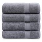 Conjunto de toalhas de banho LANE LINEN Large 100% algodão 4 peças Cool Grey
