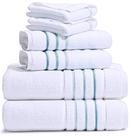 Conjunto de toalhas de banho Le fil blanc branco 100% algodão 6 peças