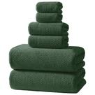 Conjunto de Toalhas de Banho REDKISS 6 Peças Microfibra Verde Oliva